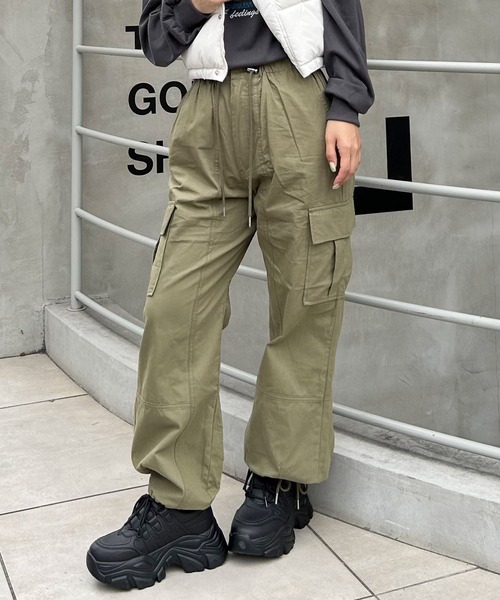 INGNI（イング）の「綿ツイルドローコードカーゴ／パンツ（カーゴ