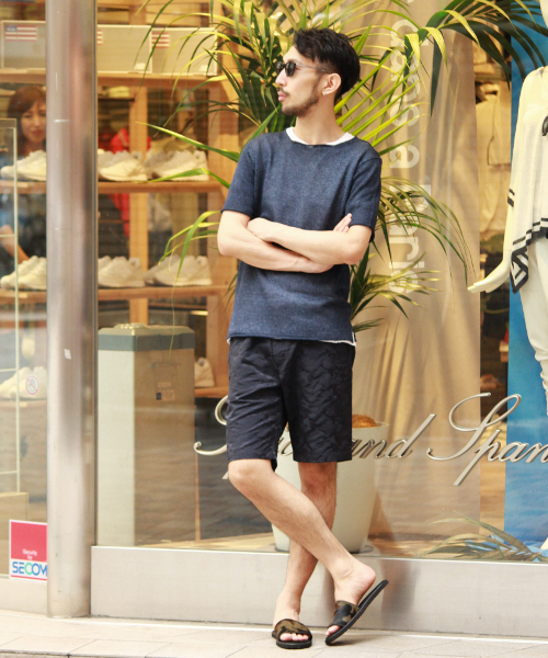 EDIFICE（エディフィス）の「◇LINEN KNIT B/N S/S（ニット/セーター・メンズ・ブラック系その他/ベージュ/ネイビー・48/46/44）」の18枚目の写真