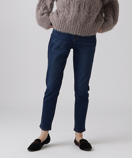 SHOO・LA・RUE（シューラルー）の「◆あったか裏起毛 ストレッチ デニムスキニー【SHOO WARM】（デニムパンツ・レディース・ネイビー/ブルー系その他・03/04/05/10/01/02）」の5枚目の写真