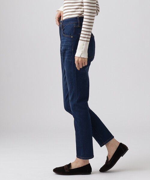 SHOO・LA・RUE（シューラルー）の「◆あったか裏起毛 ストレッチ デニムスキニー【SHOO WARM】（デニムパンツ・レディース・ネイビー/ブルー系その他・03/04/05/10/01/02）」の6枚目の写真