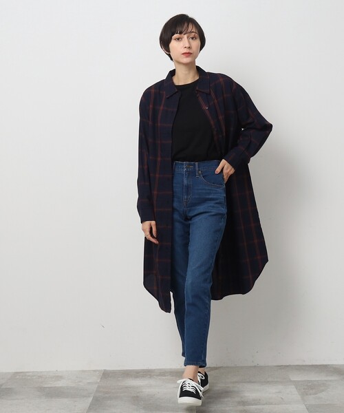 SHOO・LA・RUE（シューラルー）の「◆あったか裏起毛 ストレッチ デニムスキニー【SHOO WARM】（デニムパンツ・レディース・ネイビー/ブルー系その他・03/04/05/10/01/02）」の8枚目の写真