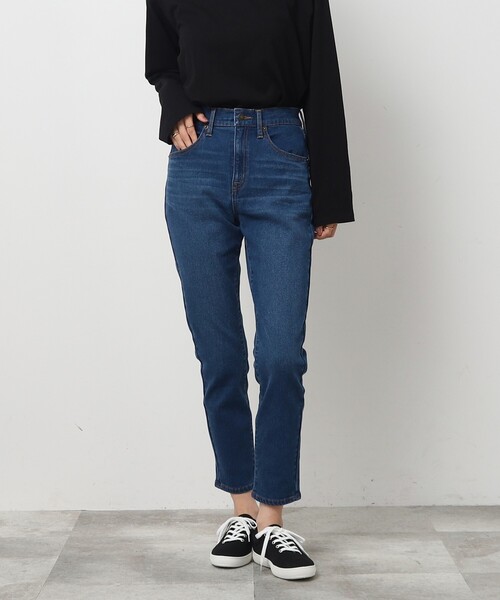 SHOO・LA・RUE（シューラルー）の「◆あったか裏起毛 ストレッチ デニムスキニー【SHOO WARM】（デニムパンツ・レディース・ネイビー/ブルー系その他・03/04/05/10/01/02）」の12枚目の写真