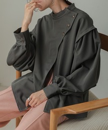 Bab | 袖ボリュームニュアンスネックブラウス(シャツ/ブラウス)