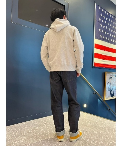 BROOKS BROTHERS（ブルックスブラザーズ）の「フレンチテリー　ロゴ　プルオーバー　フーディー（パーカー・メンズ・ネイビー/オートミール・LARGE/X-LARGE/SMALL/MEDIUM）」の9枚目の写真