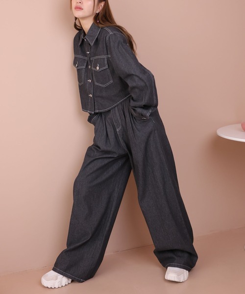 Ulysses（ユリシス）の「セットアップ デニムジャケット&ワイドパンツ