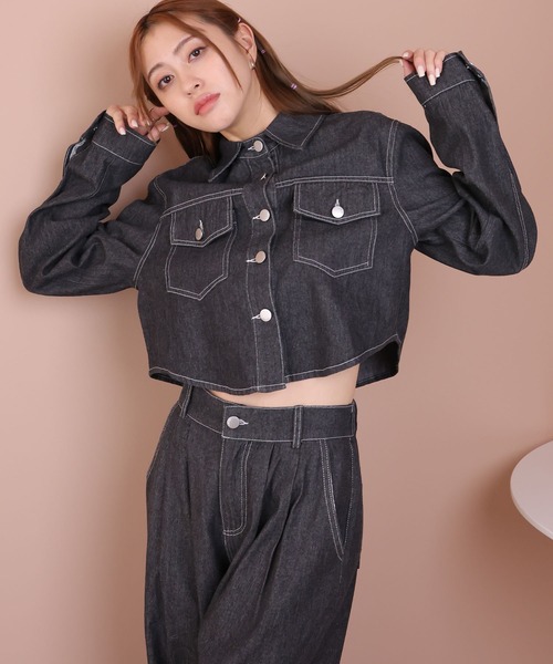 ユリシス　セット Ulysses（ユリシス）の「セットアップ デニムジャケット&ワイドパンツ