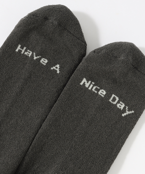 JOINT WORKS(ジョイントワークス)の「【ROSTER SOX/ロスターソックス】 PEACE(ソックス/靴下・メンズ・ベージュ/ホワイト/チャコールグレー・SMALL/MEDIUM)」の5枚目の写真