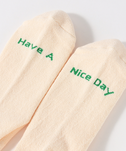 JOINT WORKS(ジョイントワークス)の「【ROSTER SOX/ロスターソックス】 PEACE(ソックス/靴下・メンズ・ベージュ/ホワイト/チャコールグレー・SMALL/MEDIUM)」の7枚目の写真