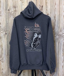 schott | HOODED SWEAT FIRE BUTTERFLY プルパーカー(パーカー)