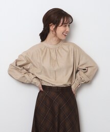 DRESKIP（ドレスキップ）の「◆【前後2WAY】細コーデュロイ バンドカラーブラウス（シャツ/ブラウス・レディース）」