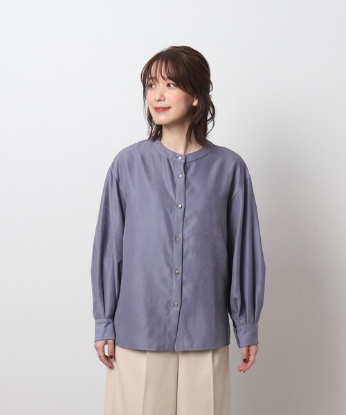 DRESKIP(ドレスキップ)の「◆【前後2WAY】細コーデュロイ バンドカラーブラウス(シャツ/ブラウス・レディース・ブルー/ブラック/ライトベージュ・03/04/02)」の14枚目の写真