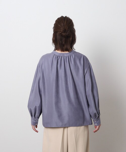 DRESKIP(ドレスキップ)の「◆【前後2WAY】細コーデュロイ バンドカラーブラウス(シャツ/ブラウス・レディース・ブルー/ブラック/ライトベージュ・03/04/02)」の16枚目の写真