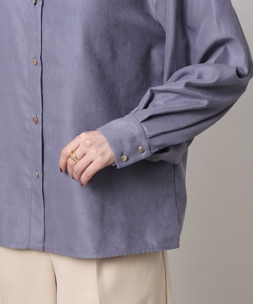 DRESKIP(ドレスキップ)の「◆【前後2WAY】細コーデュロイ バンドカラーブラウス(シャツ/ブラウス・レディース・ブルー/ブラック/ライトベージュ・03/04/02)」の18枚目の写真