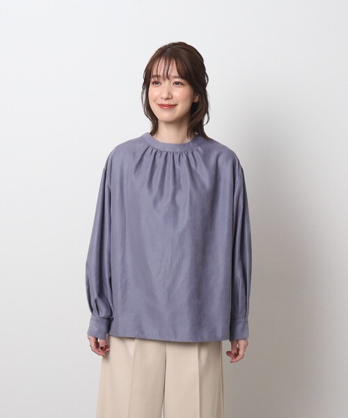 DRESKIP(ドレスキップ)の「◆【前後2WAY】細コーデュロイ バンドカラーブラウス(シャツ/ブラウス・レディース・ブルー/ブラック/ライトベージュ・03/04/02)」の19枚目の写真