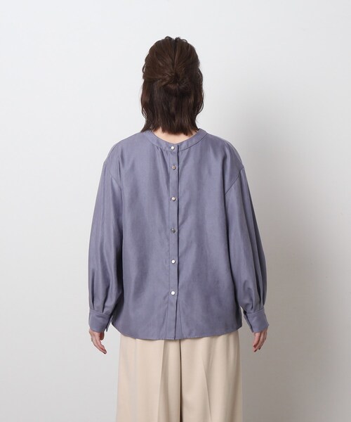 DRESKIP(ドレスキップ)の「◆【前後2WAY】細コーデュロイ バンドカラーブラウス(シャツ/ブラウス・レディース・ブルー/ブラック/ライトベージュ・03/04/02)」の21枚目の写真