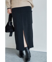 【ZOZO限定】アルパカタッチニットカーゴスカート