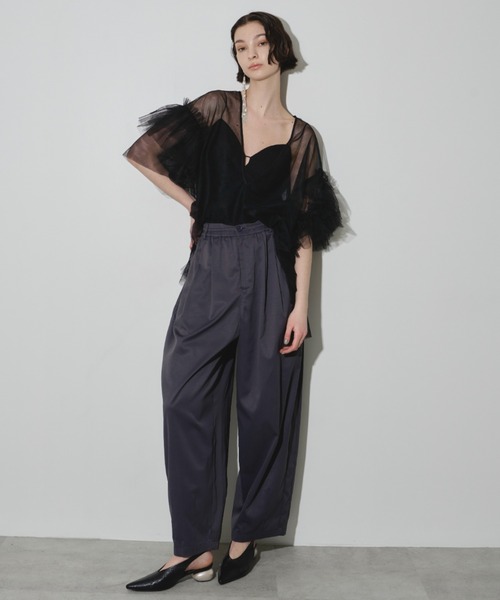 セール】リラックスワイドスラックス（スラックス）｜LA BELLE ETUDE