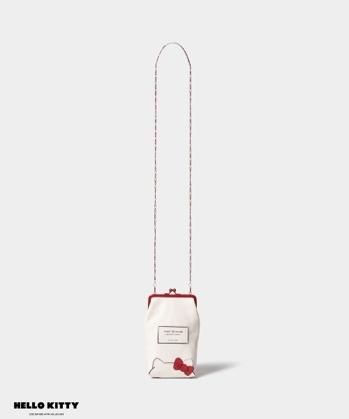 beautiful people（ビューティフルピープル）の「HELLO KITTY verticalclasp pouch（ポーチ・レディース・ブラック/アイボリー・FREE）」の2枚目の写真