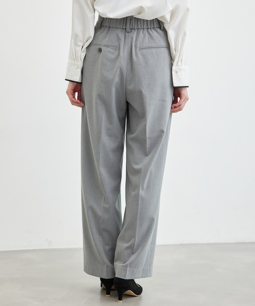 ROPE' PICNIC（ロペピクニック）の「裏起毛ワイドパンツ/アンチピリング・シワになりにくい（その他パンツ・レディース・ライトグレー/ブラック・40/38/36）」の16枚目の写真