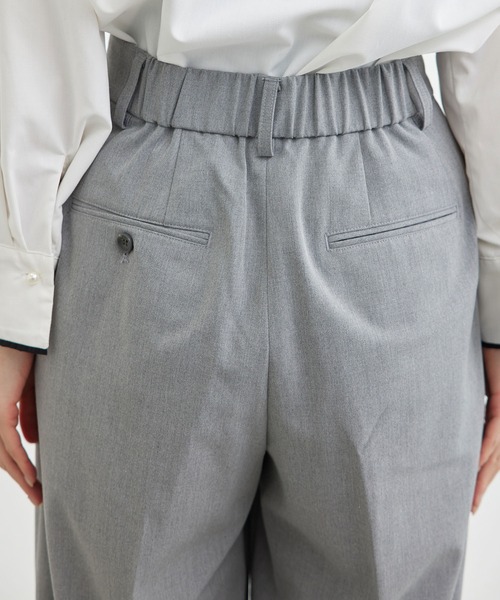 ROPE' PICNIC（ロペピクニック）の「裏起毛ワイドパンツ/アンチピリング・シワになりにくい（その他パンツ・レディース・ライトグレー/ブラック・40/38/36）」の18枚目の写真