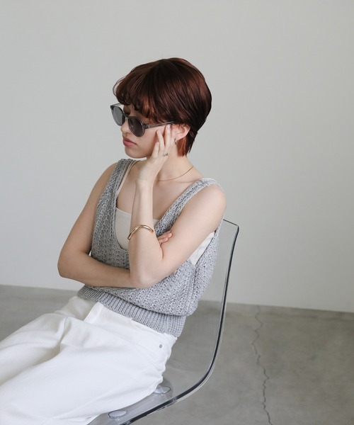 select MOCA(セレクトモカ)の「ボストンサングラス(サングラス・レディース・ライトグレー/ブラック・FREE)」の17枚目の写真