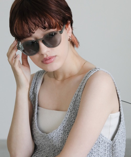 select MOCA(セレクトモカ)の「ボストンサングラス(サングラス・レディース・ライトグレー/ブラック・FREE)」の16枚目の写真