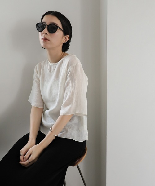 select MOCA(セレクトモカ)の「ボストンサングラス(サングラス・レディース・ライトグレー/ブラック・FREE)」の13枚目の写真