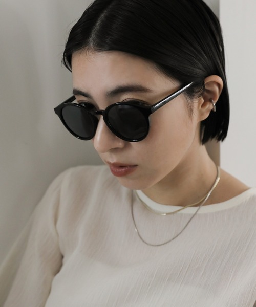 select MOCA(セレクトモカ)の「ボストンサングラス(サングラス・レディース・ライトグレー/ブラック・FREE)」の7枚目の写真