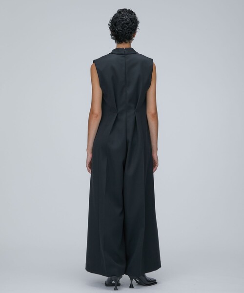 STUDIOUS（ステュディオス）の「【STUDIOUS/ステュディオス】テーラードジャンプスーツ（つなぎ/オールインワン・レディース・ブラック/カーキ・2/1）」の8枚目の写真