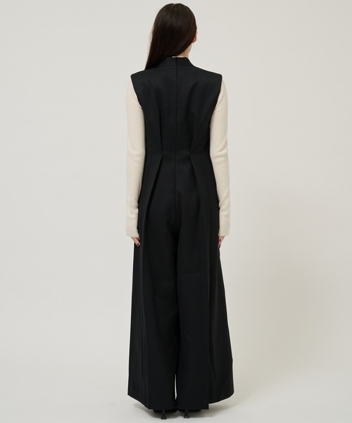 STUDIOUS（ステュディオス）の「【STUDIOUS/ステュディオス】テーラードジャンプスーツ（つなぎ/オールインワン・レディース・ブラック/カーキ・2/1）」の12枚目の写真