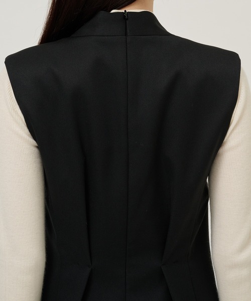 STUDIOUS（ステュディオス）の「【STUDIOUS/ステュディオス】テーラードジャンプスーツ（つなぎ/オールインワン・レディース・ブラック/カーキ・2/1）」の15枚目の写真