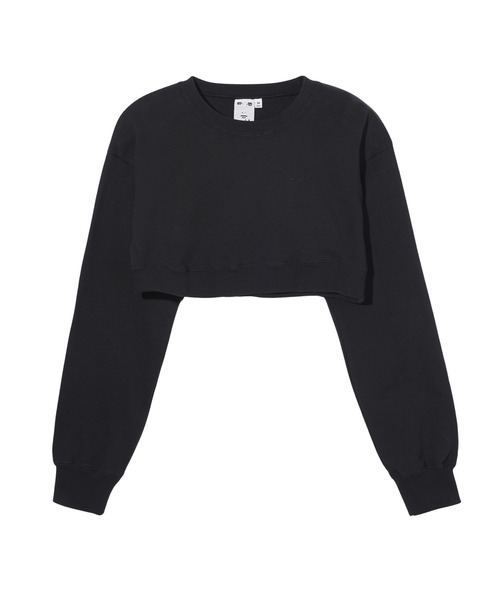 X-girl（エックスガール）の「LAYERED 2PCS TOP（スウェット・レディース・ブラウン/ブラック/ホワイト・S/M）」の5枚目の写真