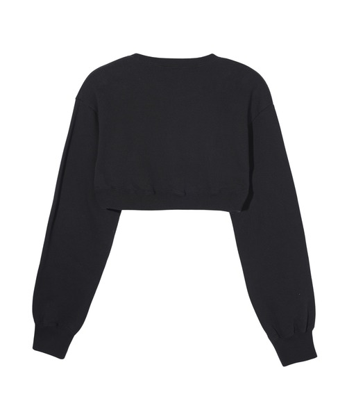 X-girl（エックスガール）の「LAYERED 2PCS TOP（スウェット・レディース・ブラウン/ブラック/ホワイト・S/M）」の6枚目の写真