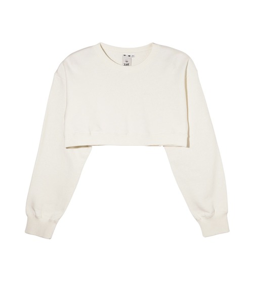 X-girl（エックスガール）の「LAYERED 2PCS TOP（スウェット・レディース・ブラウン/ブラック/ホワイト・S/M）」の9枚目の写真