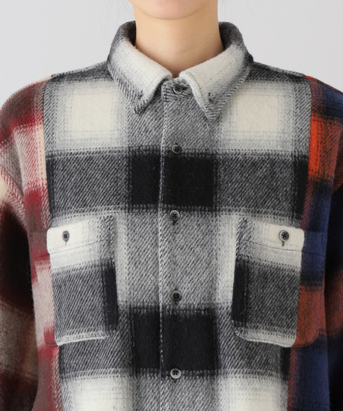セール】【SON OF THE CHEESE/サノバチーズ】Crazy Check Shirt
