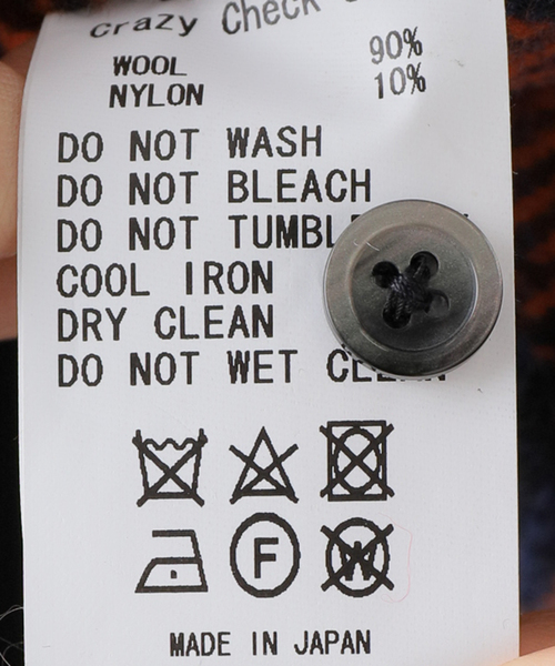 SON OF THE CHEESE（サノバチーズ）の「【SON OF THE CHEESE/サノバチーズ】Crazy Check Shirt：チェックシャツ（シャツ/ブラウス・レディース・パープル・MEDIUM）」の15枚目の写真