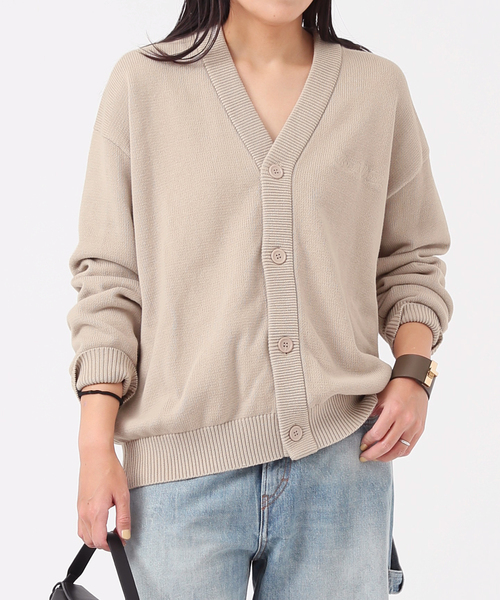 AP STUDIO（エーピーストゥディオ）の「【BRICKS&WOOD/ブリックス アンド ウッド】Script Logo Cardigan（ニット/セーター・レディース・ベージュ・FREE）」の6枚目の写真