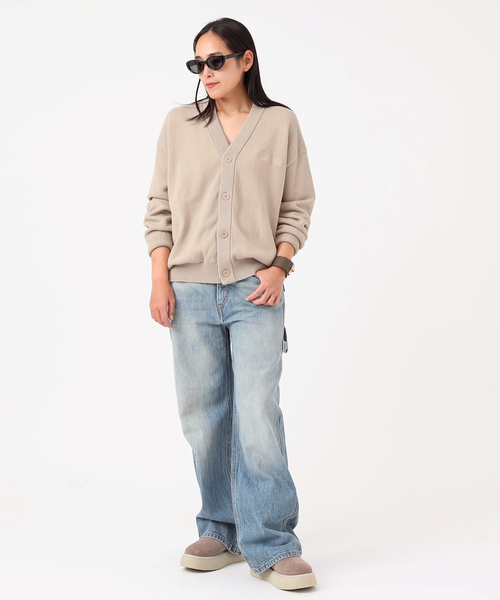 AP STUDIO（エーピーストゥディオ）の「【BRICKS&WOOD/ブリックス アンド ウッド】Script Logo Cardigan（ニット/セーター・レディース・ベージュ・FREE）」の8枚目の写真