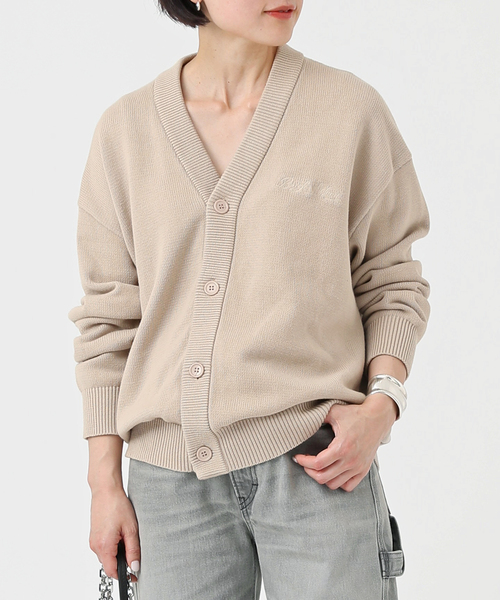BRICKS&WOOD/ブリックス アンド ウッド】Script Logo Cardigan（ニット