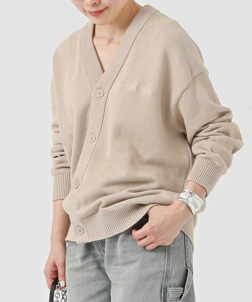 AP STUDIO（エーピーストゥディオ）の「【BRICKS&WOOD/ブリックス アンド ウッド】Script Logo Cardigan（ニット/セーター・レディース・ベージュ・FREE）」の12枚目の写真