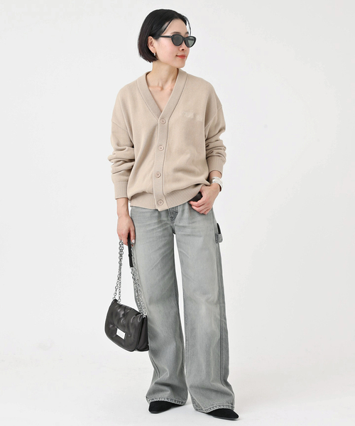 BRICKS&WOOD/ブリックス アンド ウッド】Script Logo Cardigan（ニット