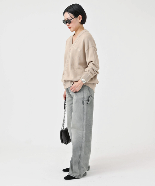 BRICKS&WOOD/ブリックス アンド ウッド】Script Logo Cardigan（ニット