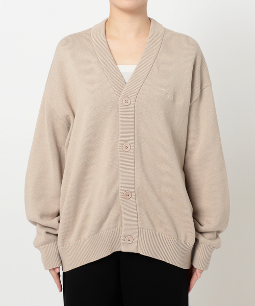 AP STUDIO エーピーストゥディオ カーディガン BRICKS&WOOD/ブリックス アンド ウッド】Script Logo Cardigan（ニット