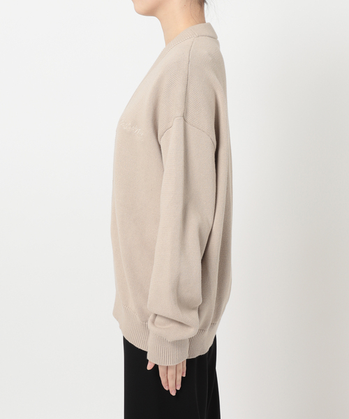 AP STUDIO（エーピーストゥディオ）の「【BRICKS&WOOD/ブリックス アンド ウッド】Script Logo Cardigan（ニット/セーター・レディース・ベージュ・FREE）」の18枚目の写真