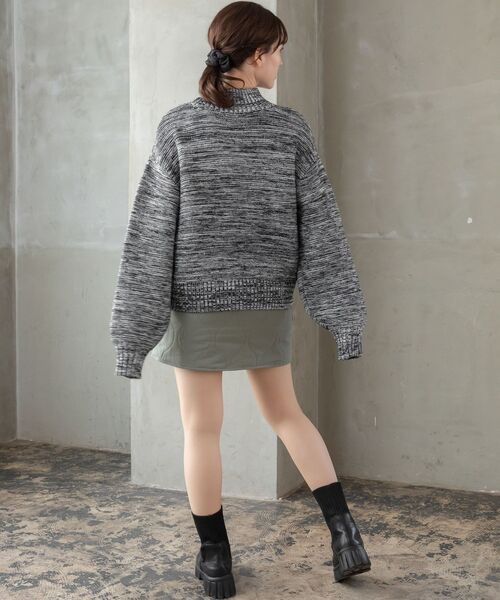 RETRO GIRL(レトロガール)の「メランジNTPO(ニット/セーター・レディース・ホワイト系その他/イエロー系その他/ブルー系その他/ブラック系その他・FREE)」の17枚目の写真