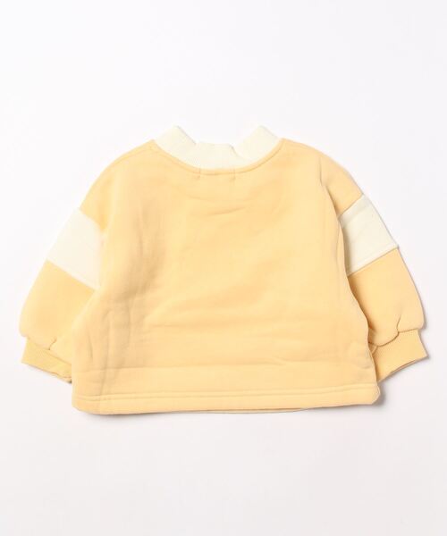 aimoha(アイモハ)の「【aimoha-KIDS-】子供服 切り替えモックネックスウェット(スウェット・キッズ・オレンジ/イエロー・110/90/100/120/80)」の3枚目の写真