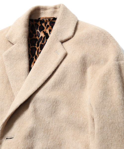 BEAMS（ビームス）の「VAPORIZE / シャギー ウール コート（チェスターコート・メンズ・ブルー/ベージュ・LARGE/MEDIUM/SMALL）」の7枚目の写真