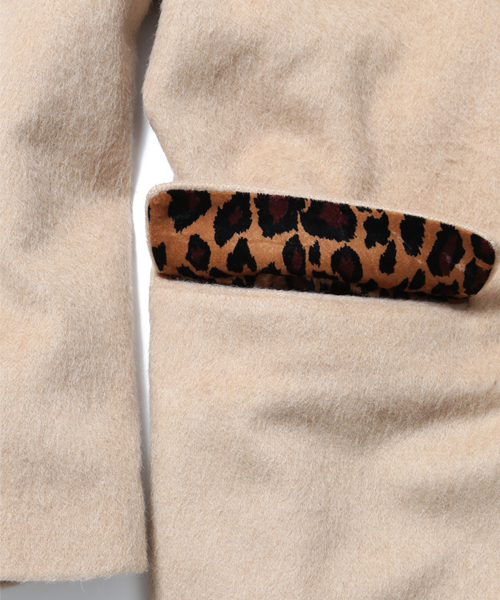 BEAMS（ビームス）の「VAPORIZE / シャギー ウール コート（チェスターコート・メンズ・ブルー/ベージュ・LARGE/MEDIUM/SMALL）」の4枚目の写真