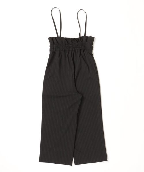 AULA（アウラ）の「AULA（アウラ）Smocking High Waist Pants（サロペット/オーバーオール・レディース・ブラック・F）」の2枚目の写真