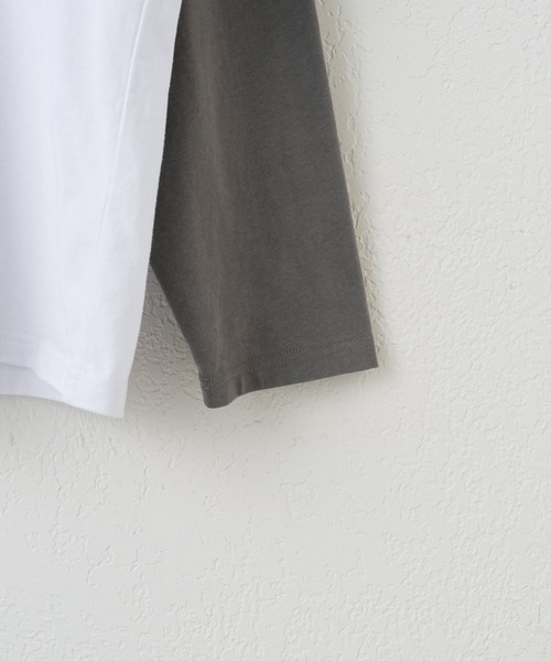 CIAOPANIC TYPY（チャオパニックティピー）の「【UNISEX】ラグランプリントロンTee（Tシャツ/カットソー・メンズ・グレー/マスタード/ホワイト・LARGE/MEDIUM）」の10枚目の写真